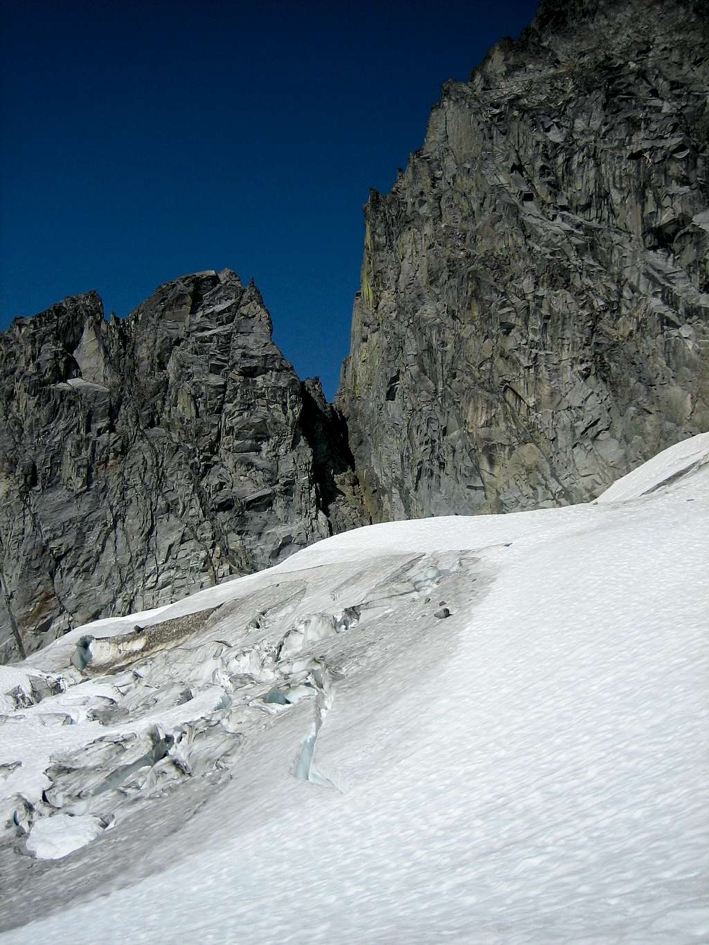 Notch on Mt. Torment's south ridge