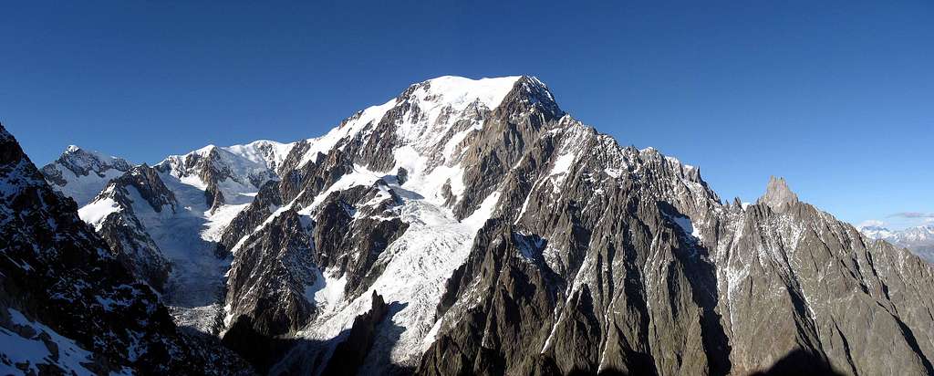 Mont Blanc west side seen from biv.Rainetto