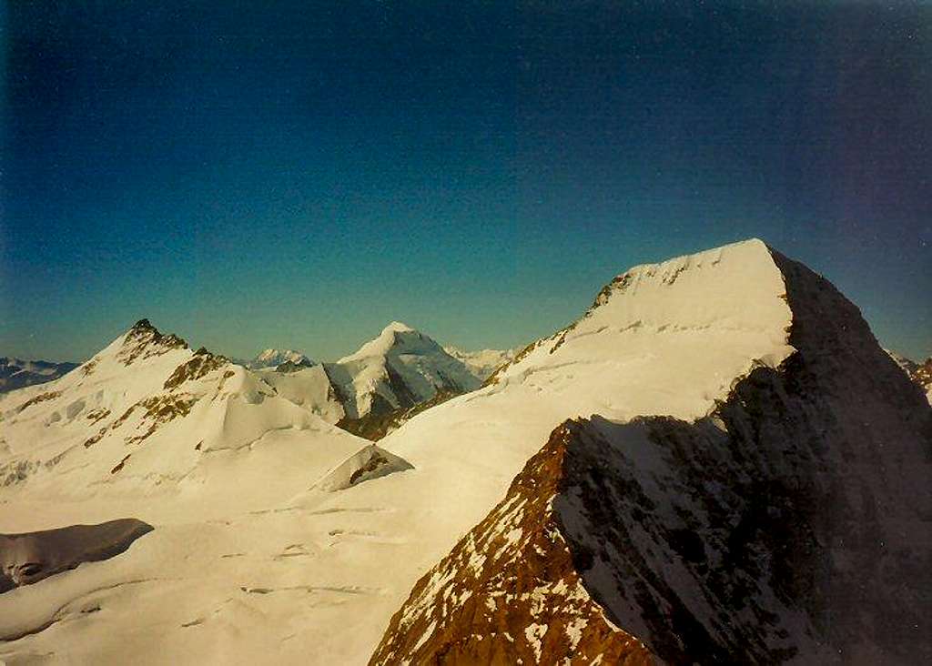 Mönch seen from Eiger Mittelegi ridge