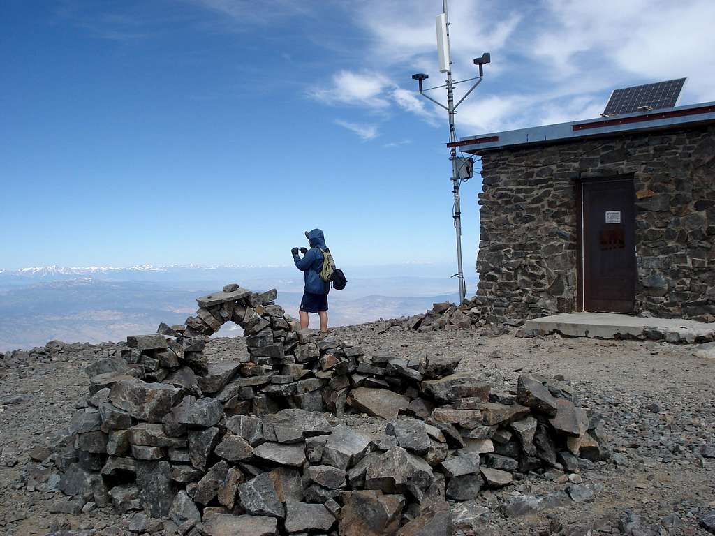 Hut and rock ring on top