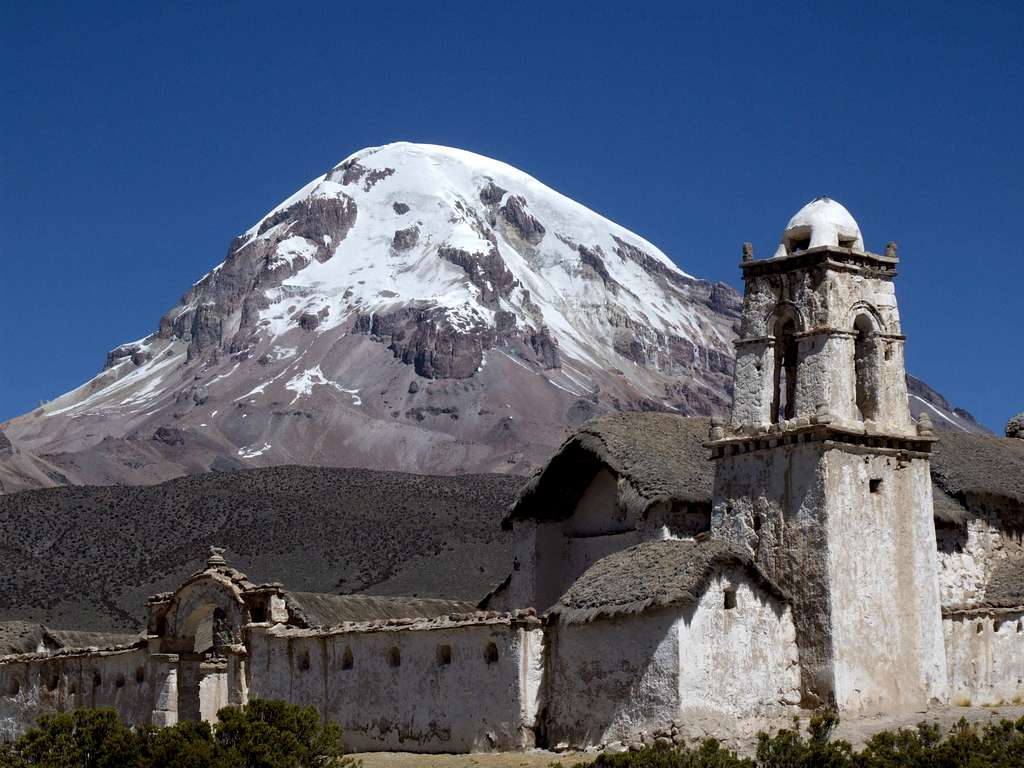 Tomorapi Church, Volcan Sajama, Bolivia