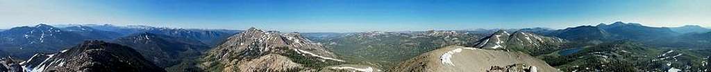 Hiram Peak summit panorama