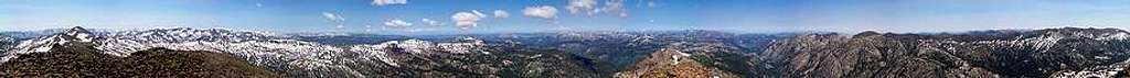 Stanislaus Peak summit panorama