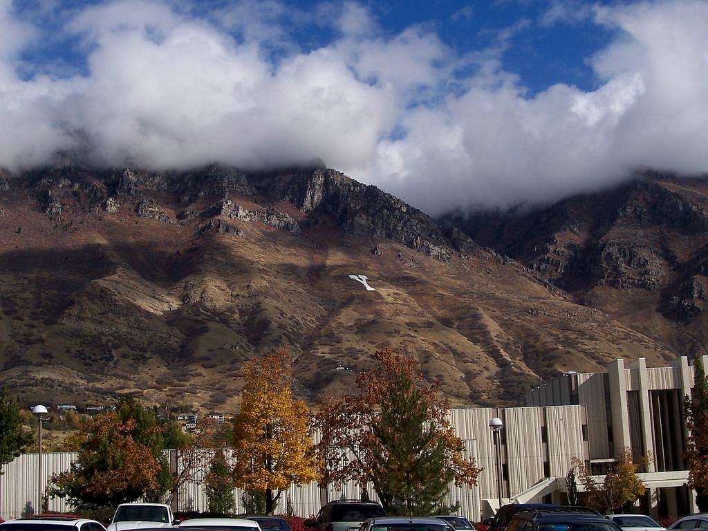 Clouds above Y Mountain at BYU Campus