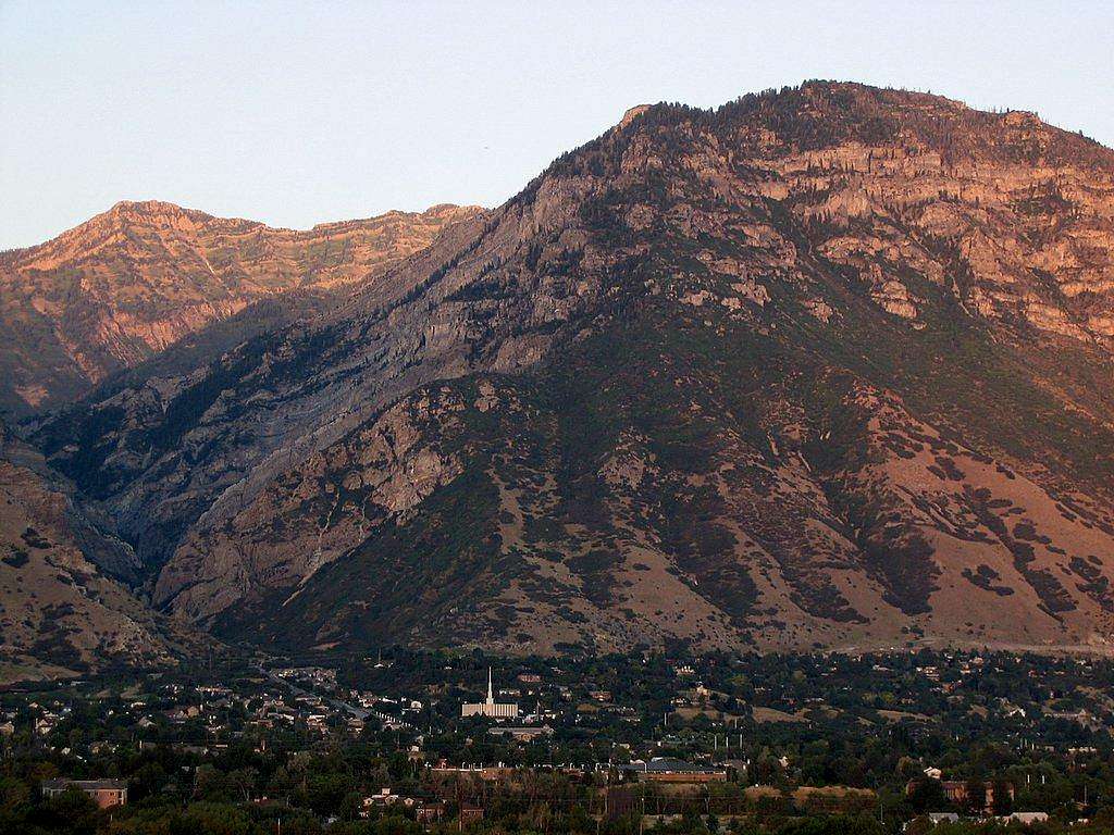 Y Mountain above Provo Temple