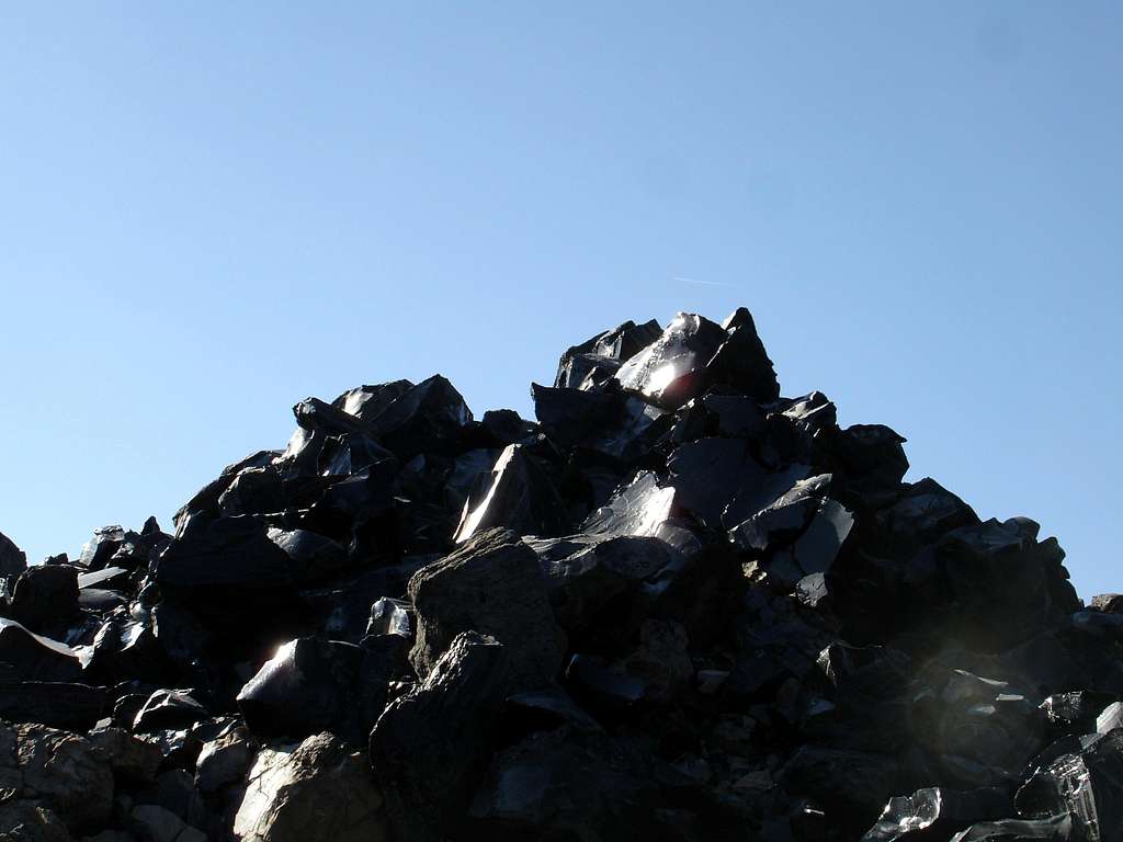 Large chunks of Obsidian Glass from the Big Obsidian Flow