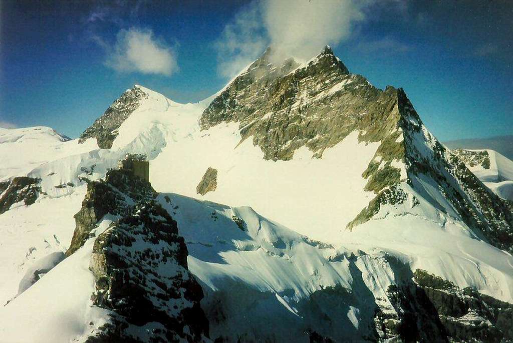Jungfrau seen from the Mönch SW-ridge