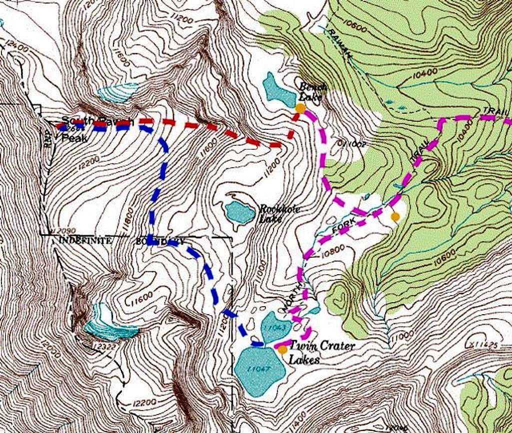  Map of South Rawah Peak and...
