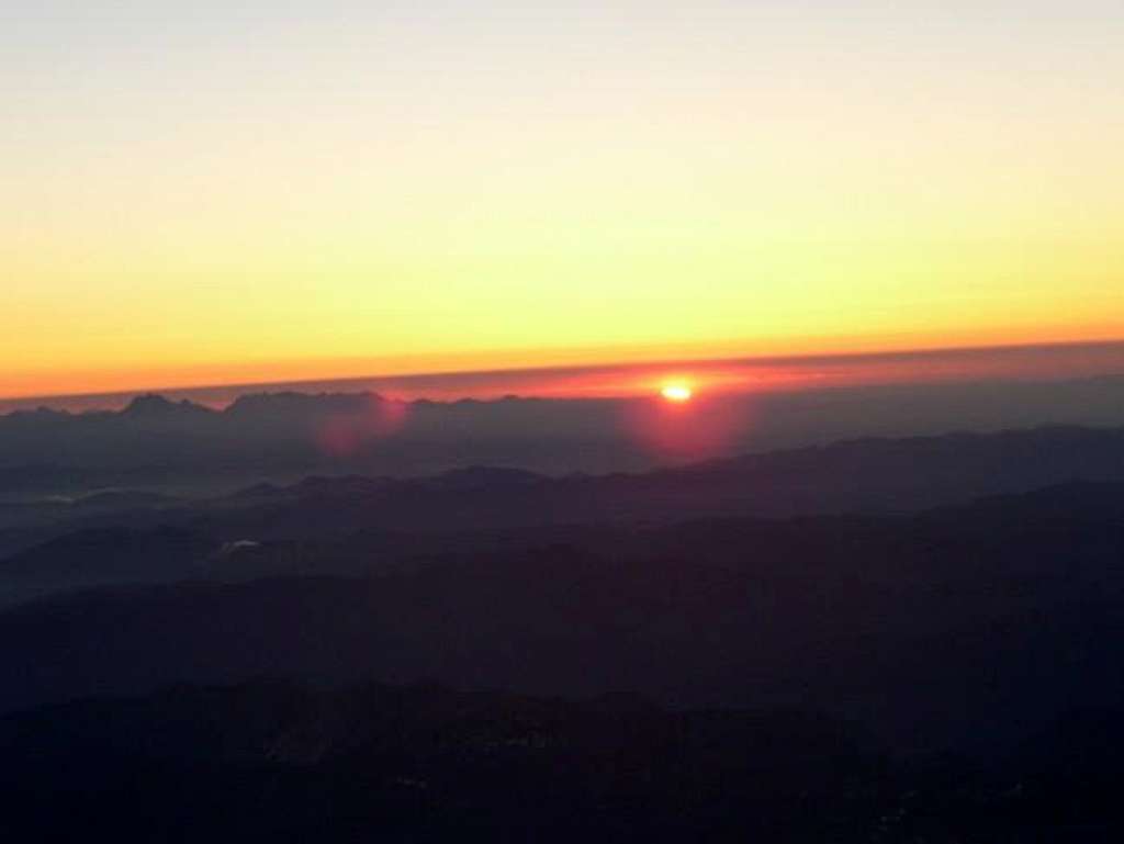Sunrise from high on the Emmons