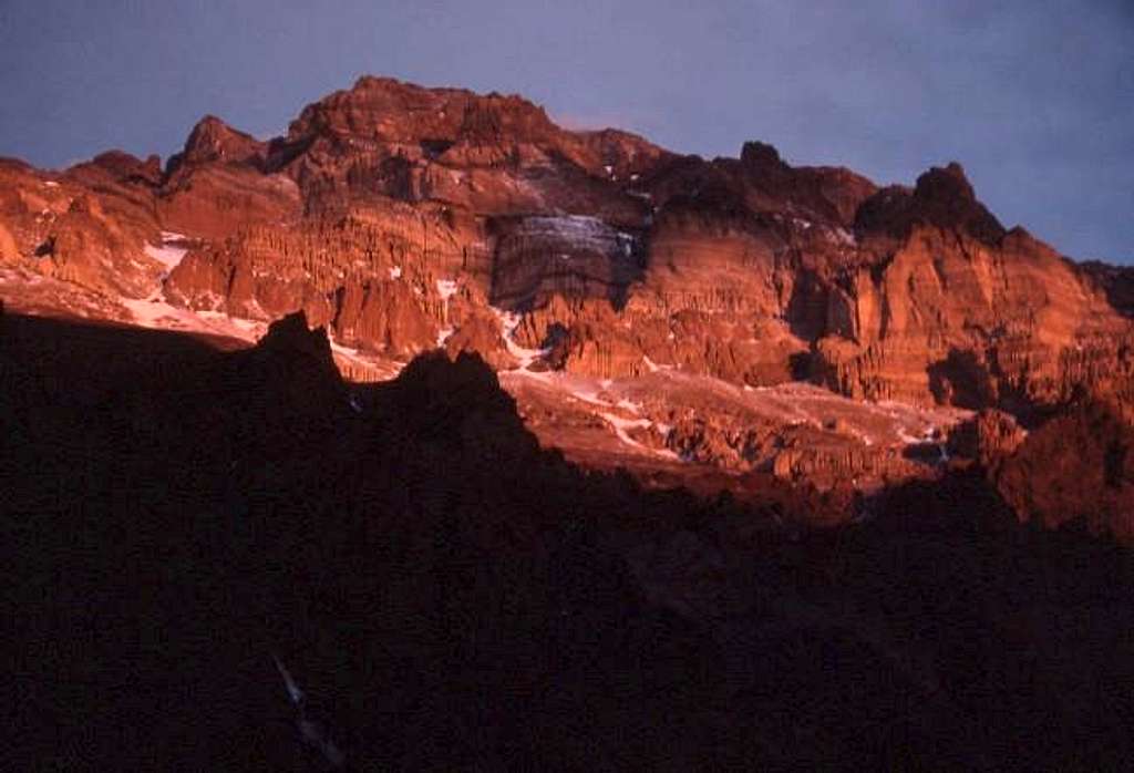 The North face of Aconcagua...