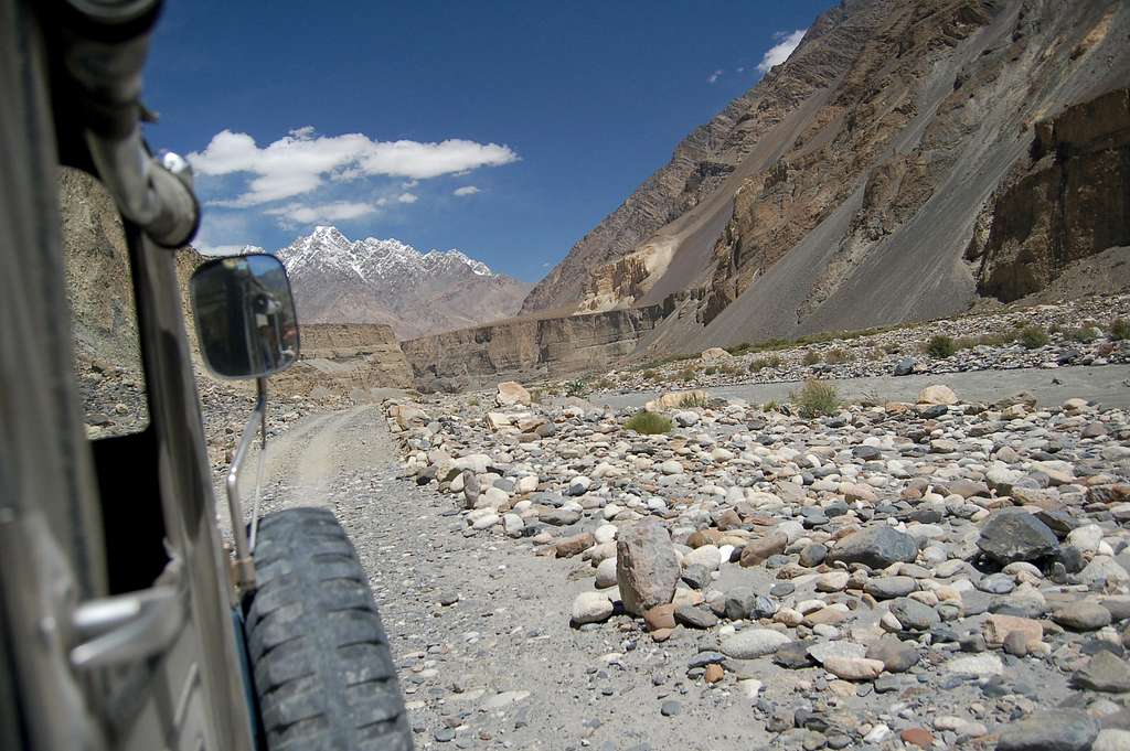 Jeep track to Shimshal from Passu