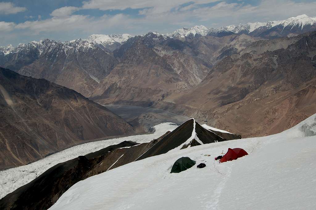 Yazghil Sar high camp (5100m)