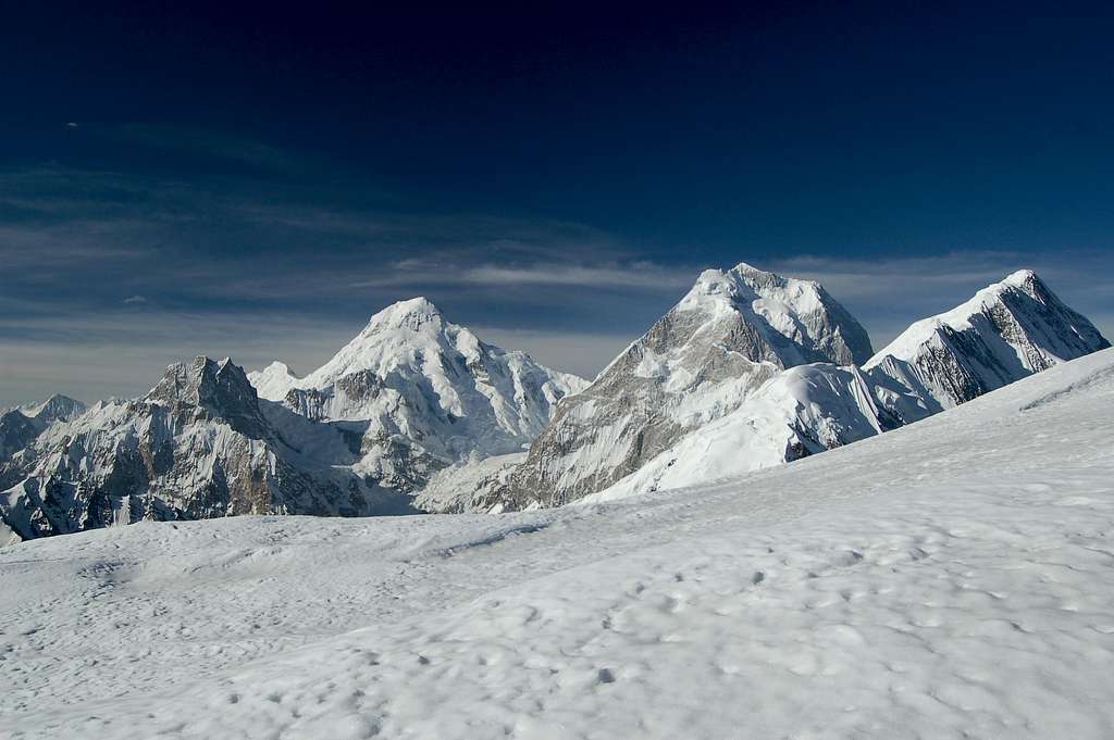 North Faces of Peaks above the Yukshin Gardan Glacier