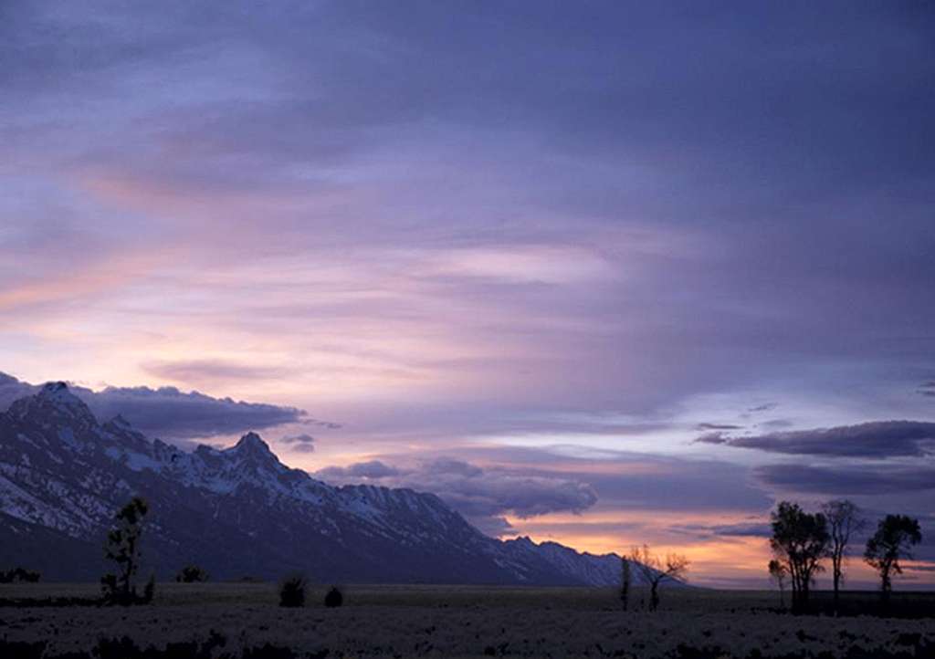 Grand Tetons at Sunset