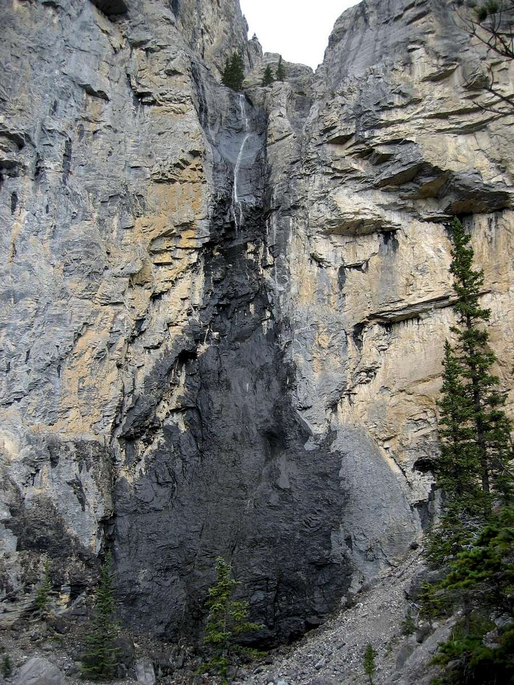 Bonanza descent waterfall