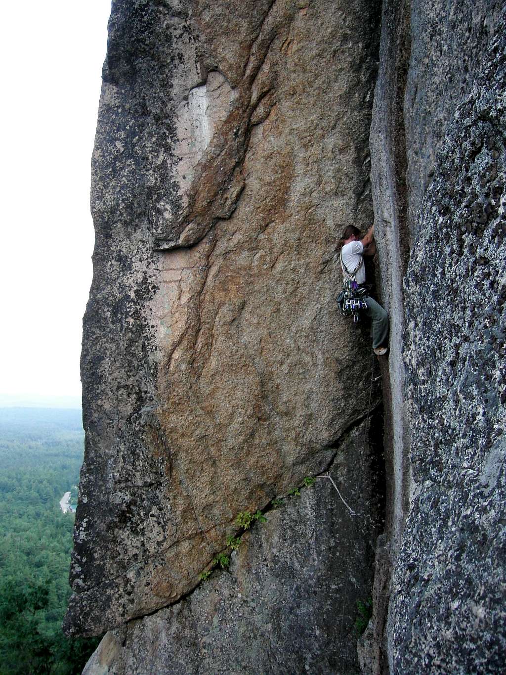 The Black Crack on Cathedral Ledge