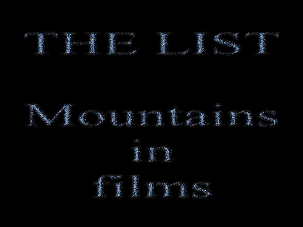 Profile image-Mountains in films