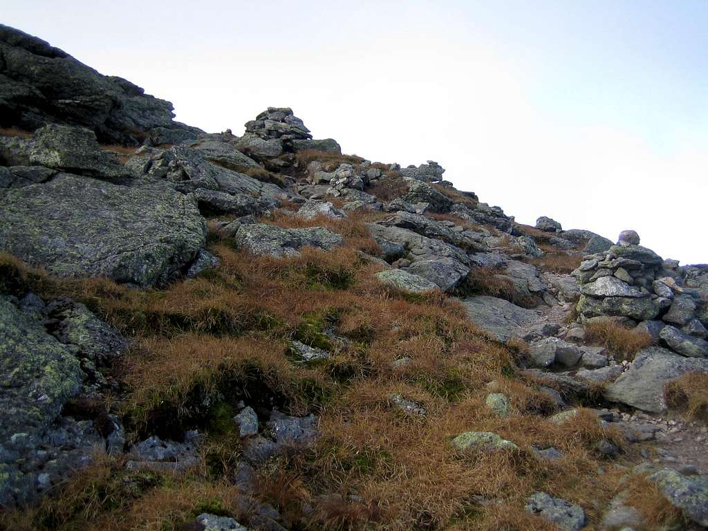 approaching the summit