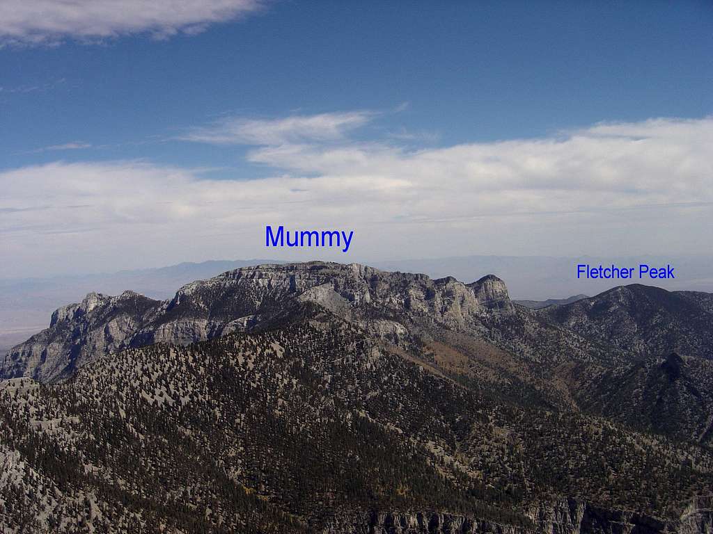 Fletcher Peak from Mt. Charleston