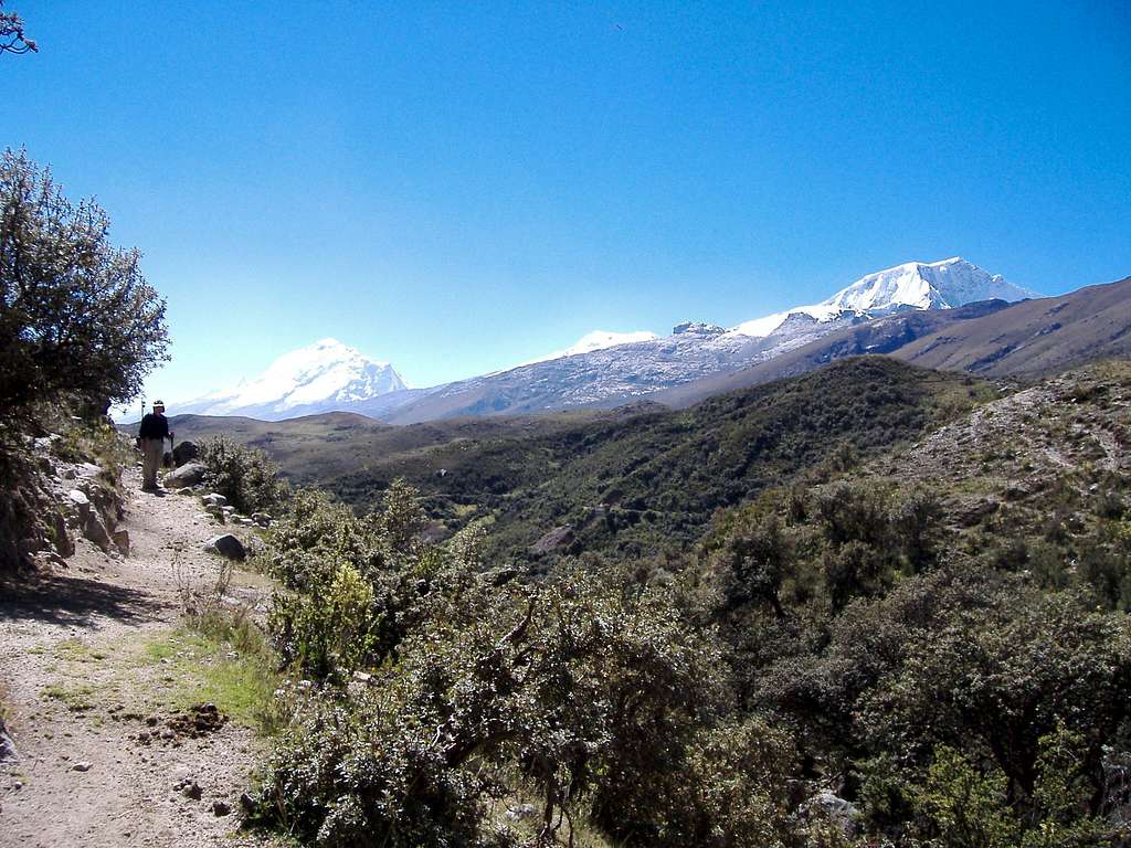 Ishinca to Collon Trail Head spur Great Views Huascaran & Copa