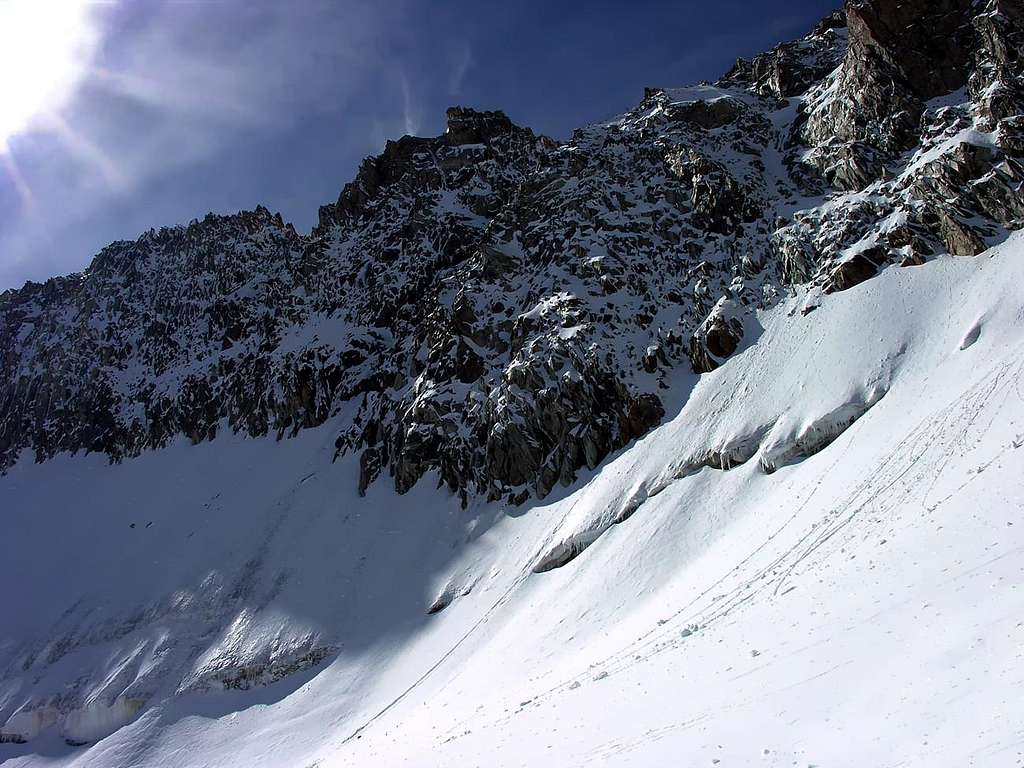 Il versante nord-est della Tour Ronde (3792 m)