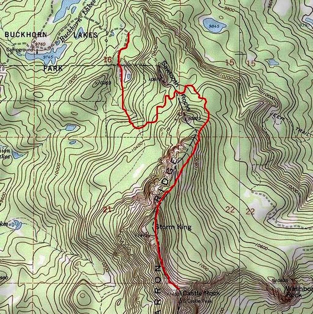 Buckhorn Lakes Route