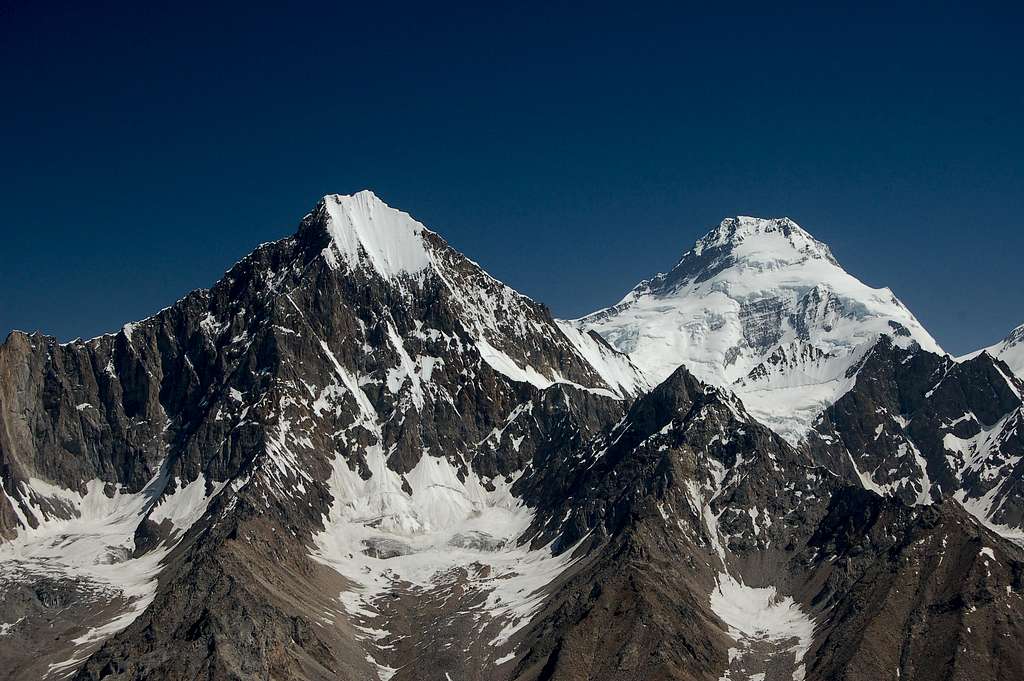 South Faces of Hispar Sar (6400m) & Kanjut Sar (7760m)