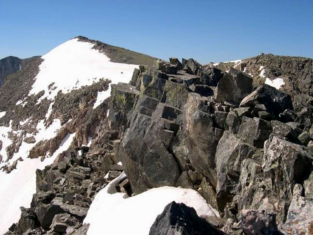 Mount Neva's summit from the...