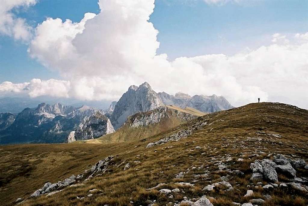 Vranova Glava (2215m) and south Sinjajevina