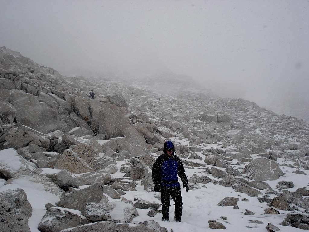 BCS Descent in the snow