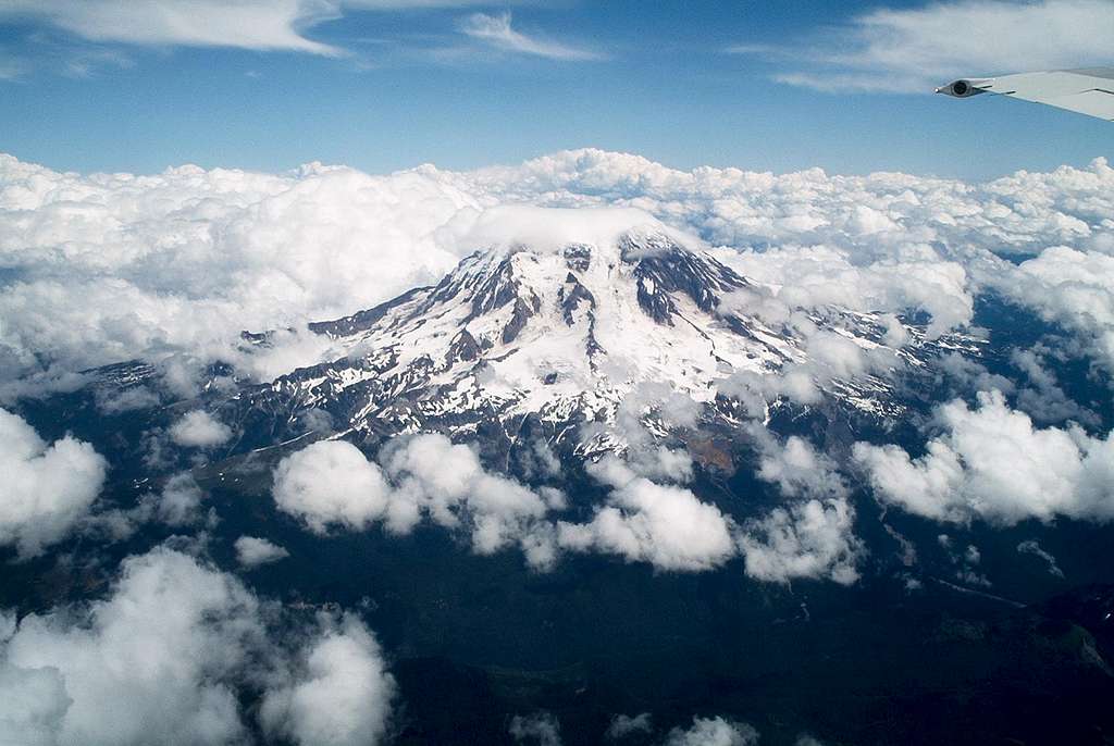 Mount Rainier Airplane shot