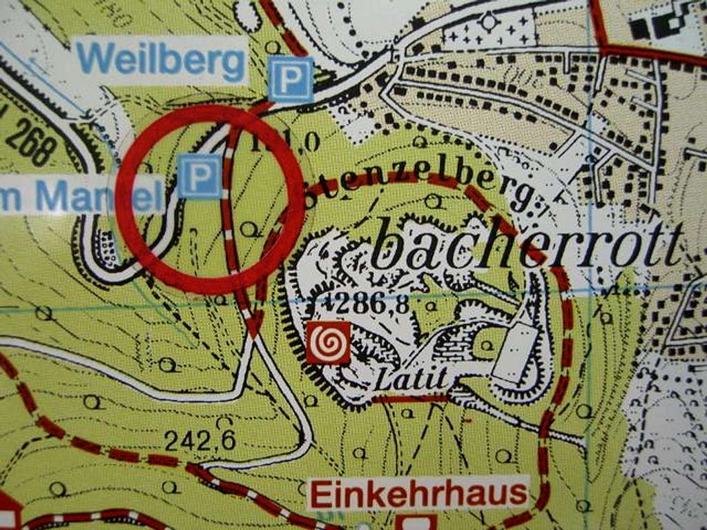 Map of Stenzelberg