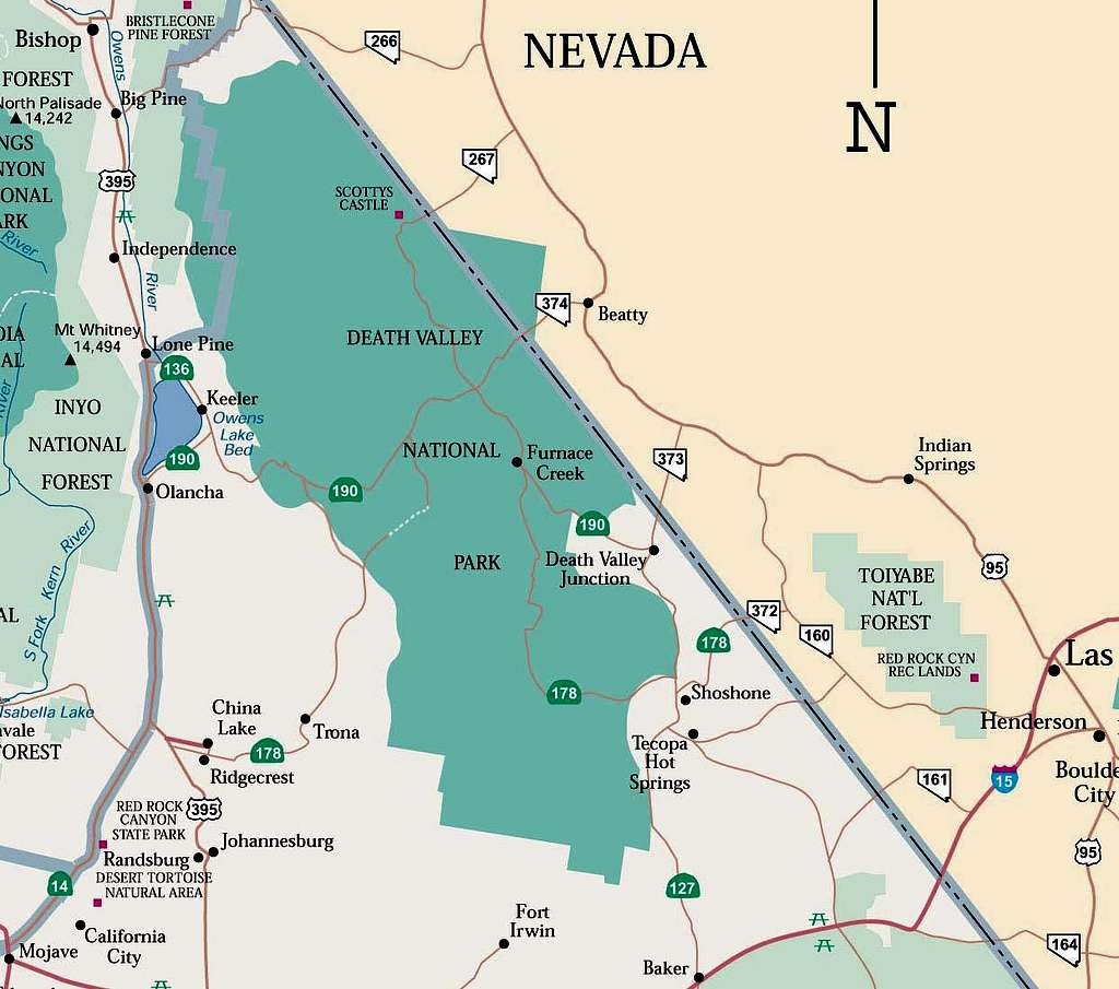 Death Valley Map