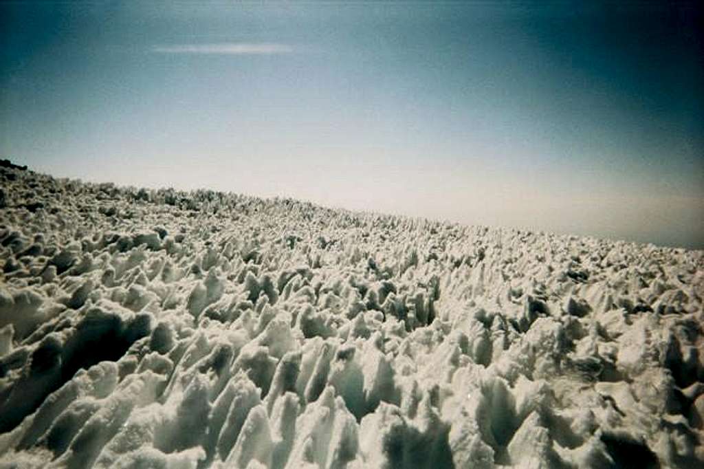Cool ice formations on the...