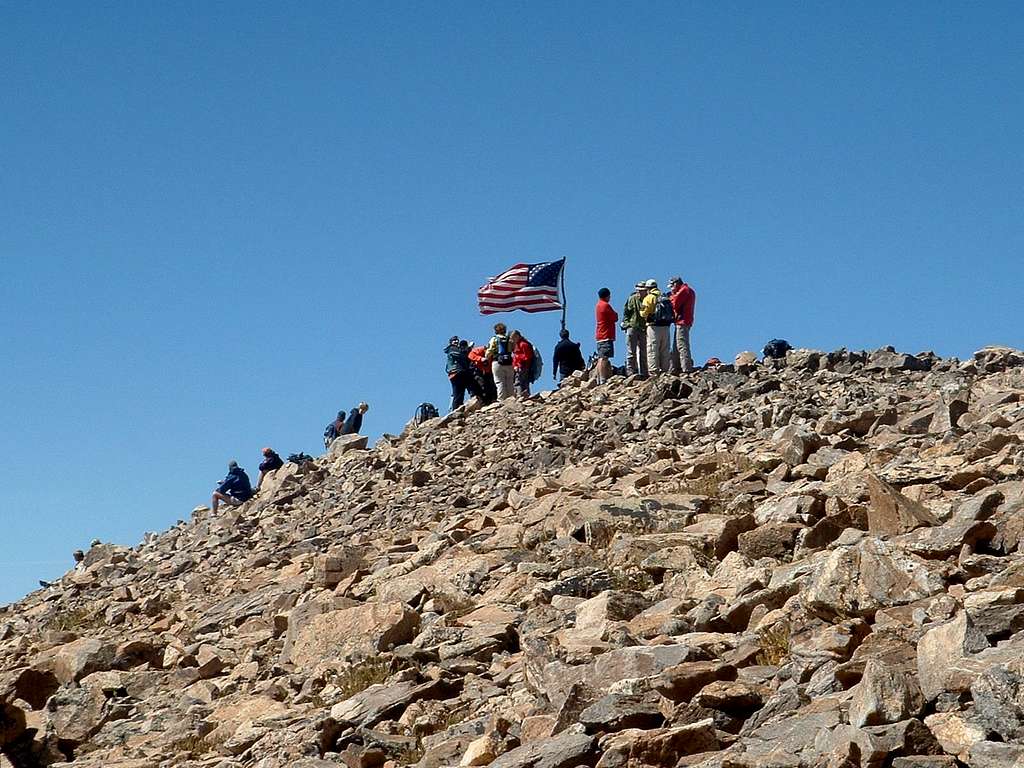 First view of the summit