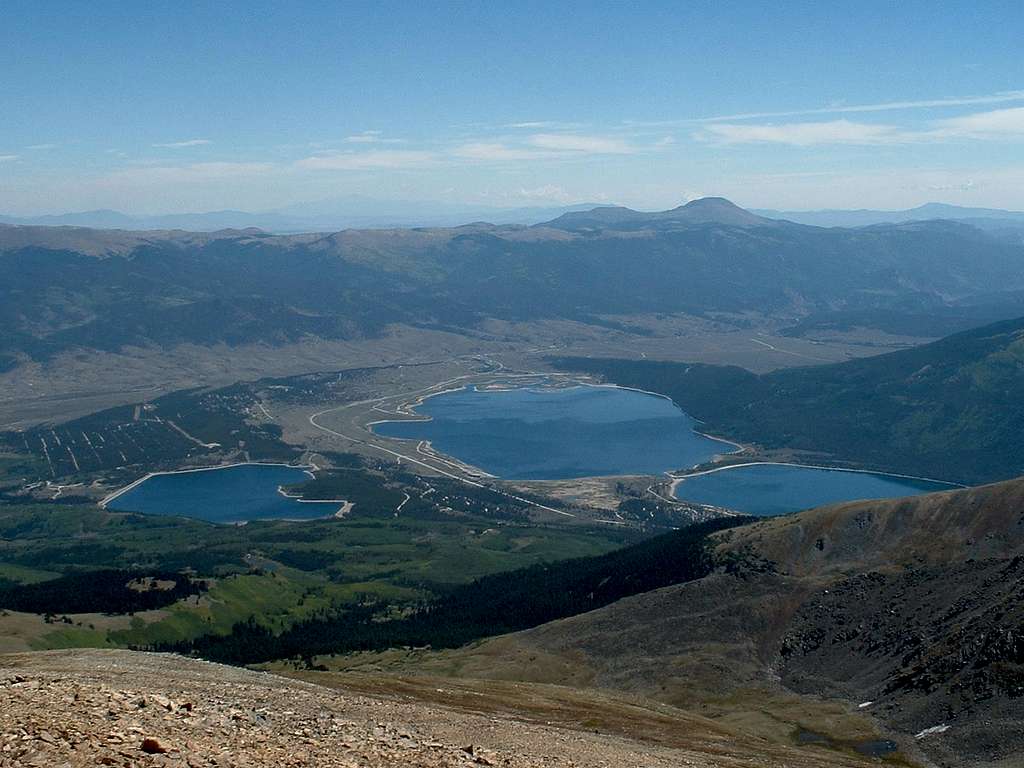 Twin Lakes, from the summit