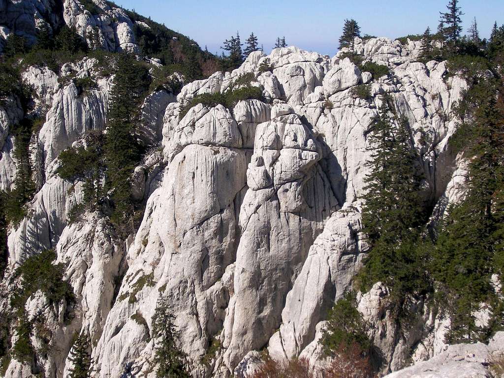 Typical rock formation
