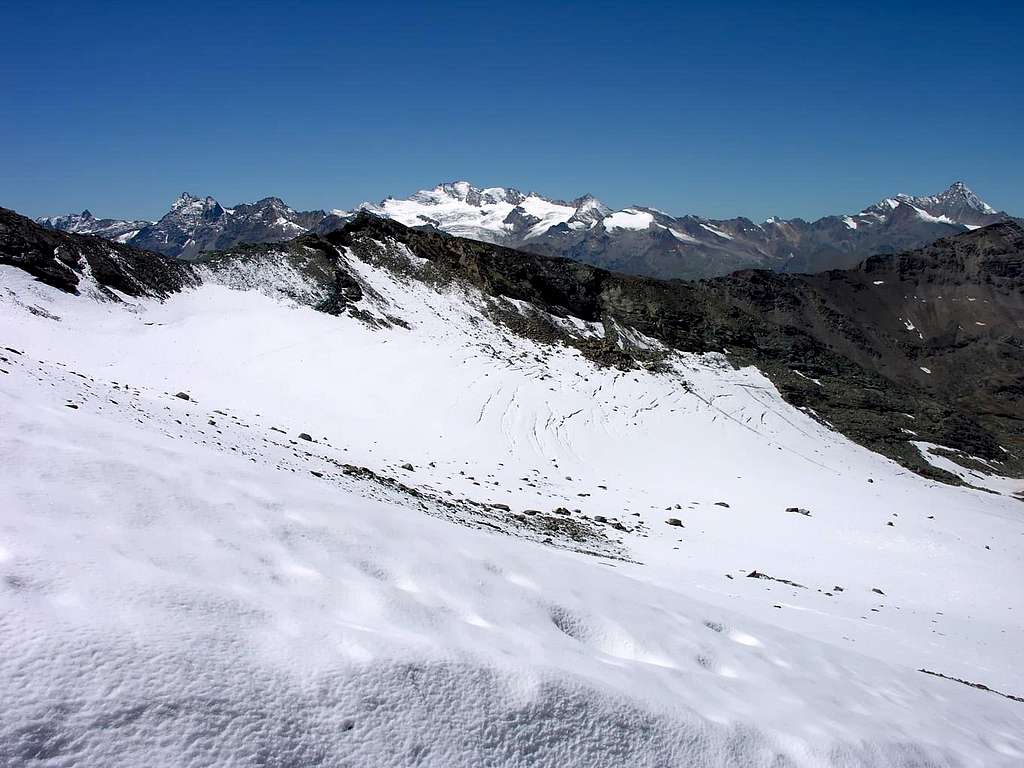 Gran Paradiso from Tessonet glacier