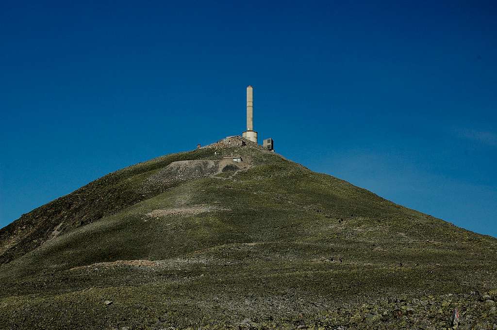 NATO radio tower near summit of Gaustatoppen