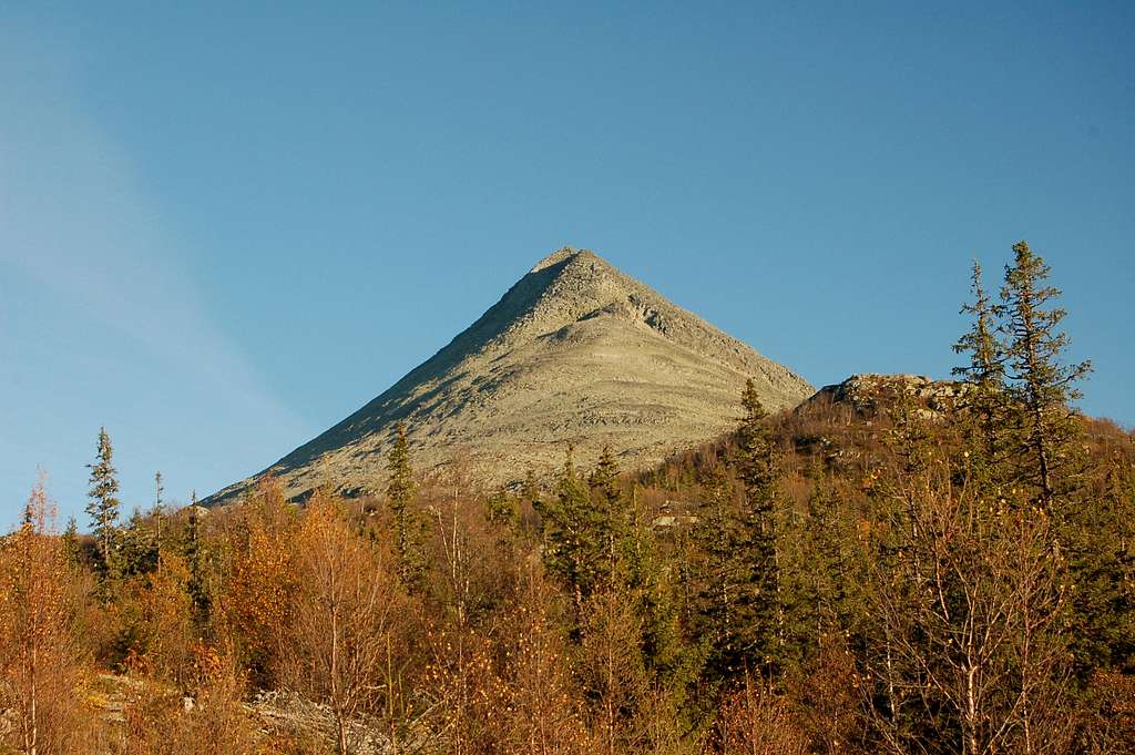 North side of Gaustatoppen