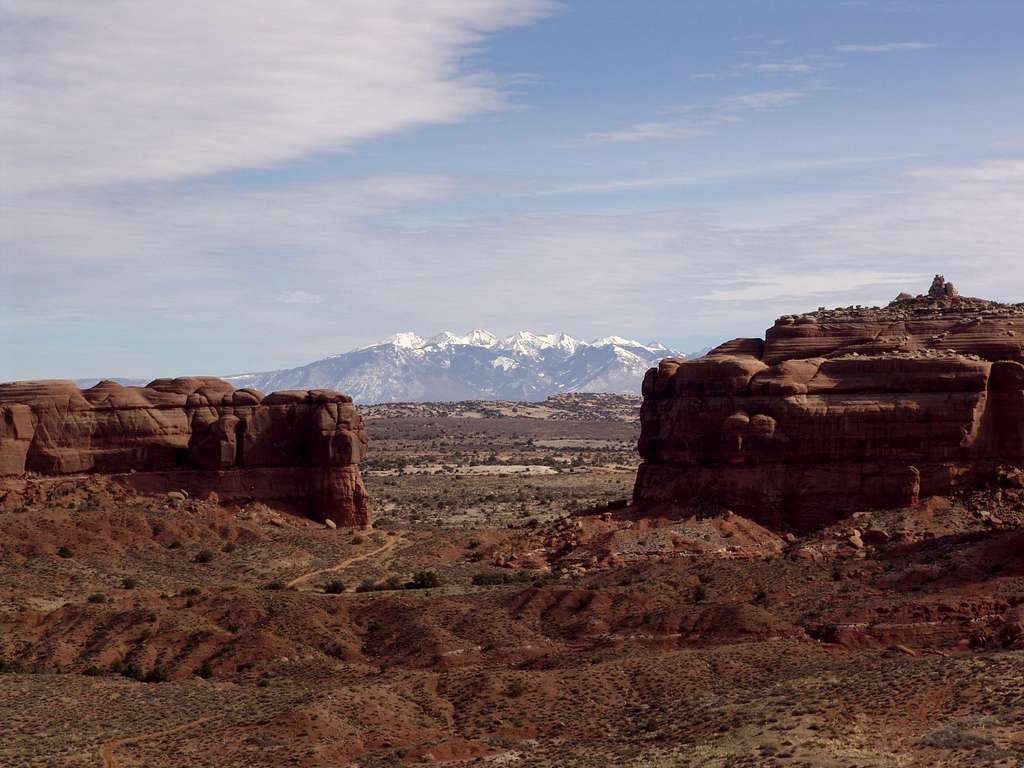 La Sal Mountains from Moab