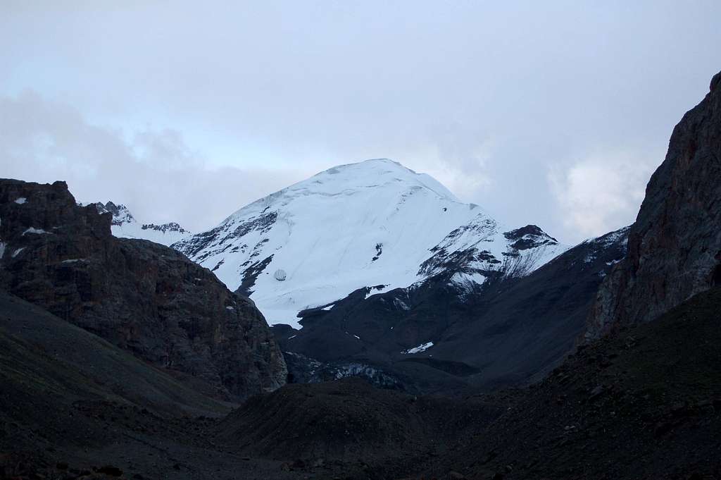 North Face of Lupgar Peak (5816m) at sunrise