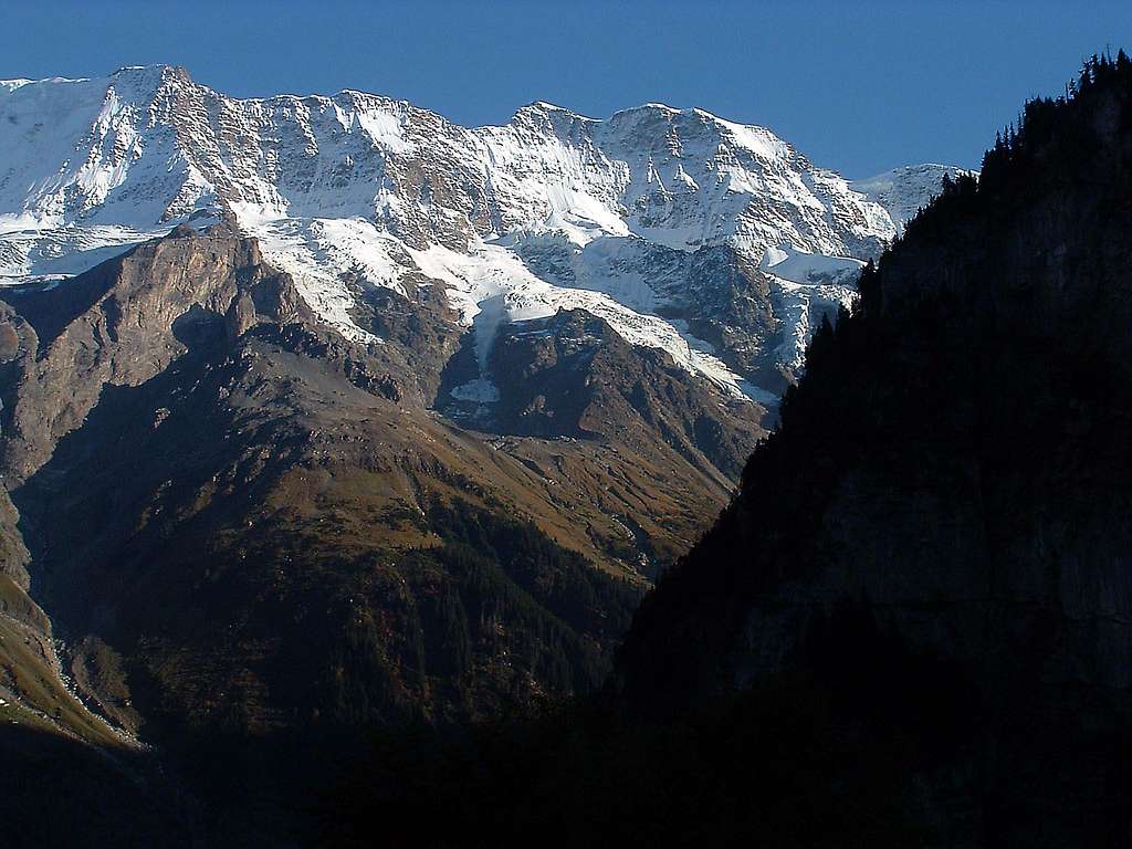 Grosshorn from Gimmelwald