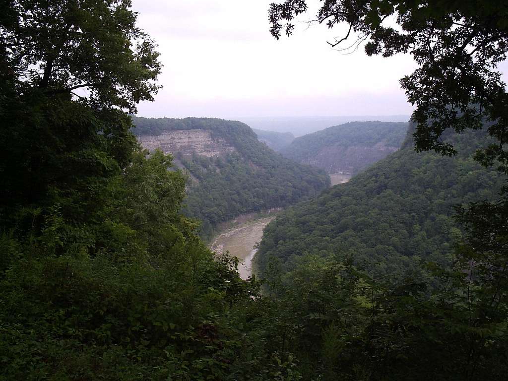 West Rim view into the Genesee River Gorge