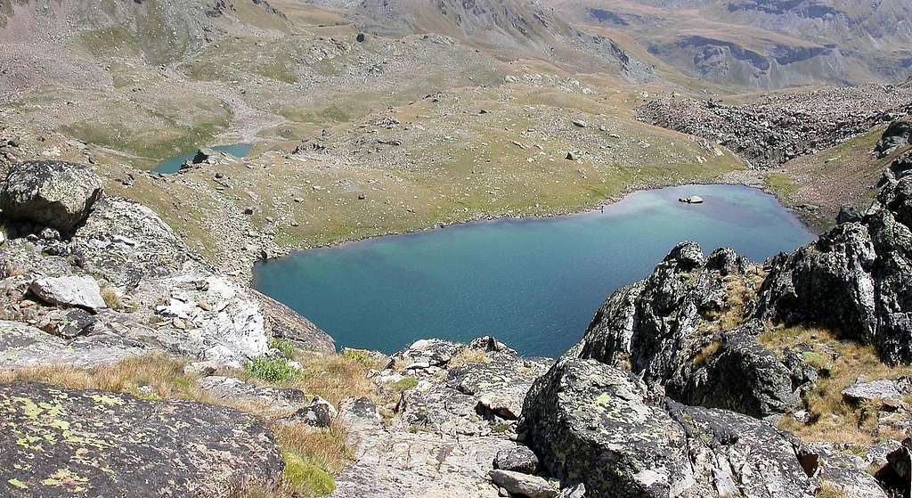 I laghi di Lussert inferiore (2721 m) e medio (2800 m)