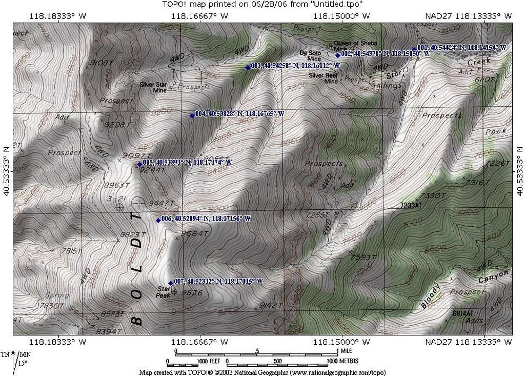 Map of Ridge Route