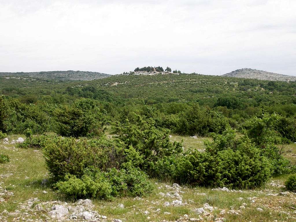 Hill with Sveti Ante chapel