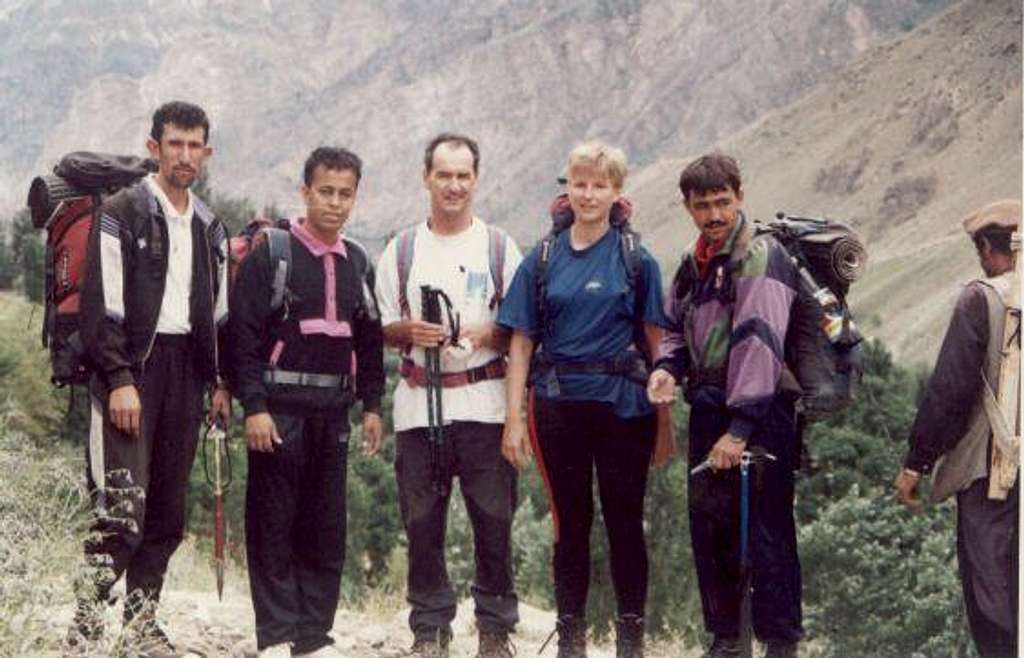 During the Trek to Spantik(7027-M) with French Expedition Members