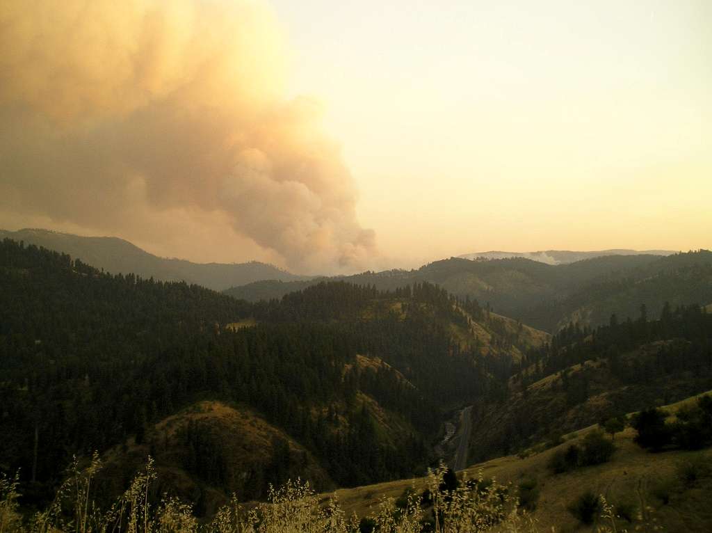 Blackerby Fire in South Fork Clearwater Canyon