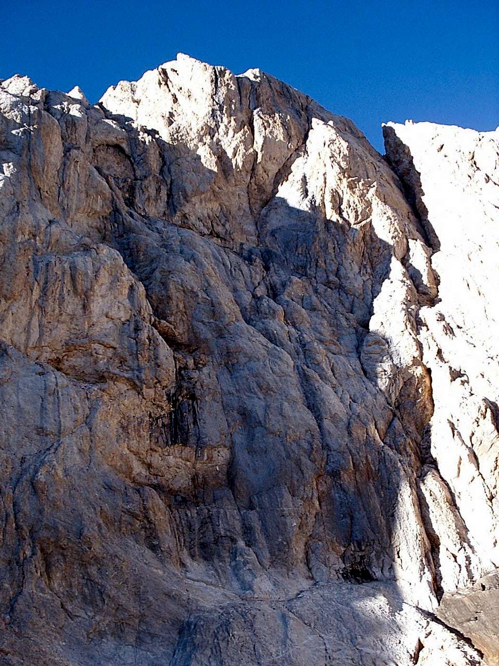 North wall seen from the high camp